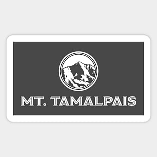 Mt Tamalpais in white circle Magnet